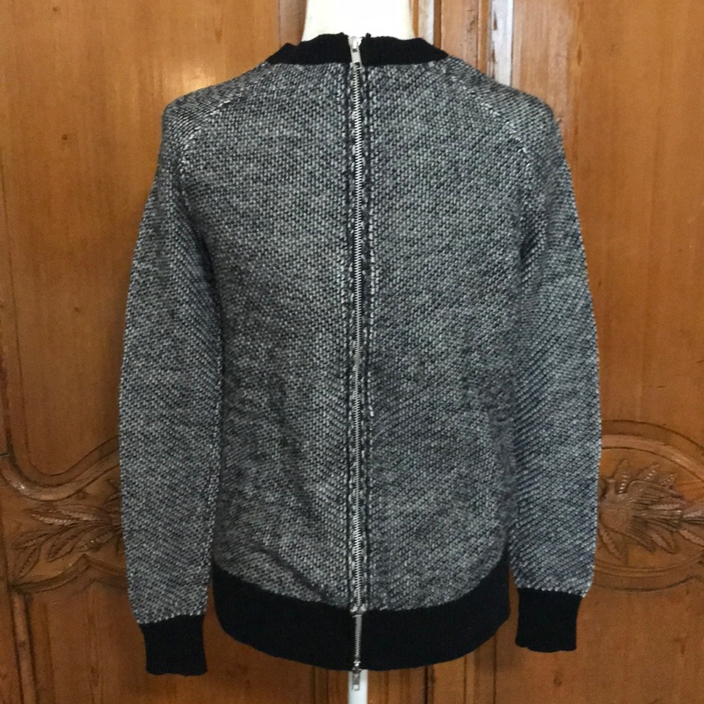 Michael Stars High Low Zip Back Sweater - Picture 5 of 9